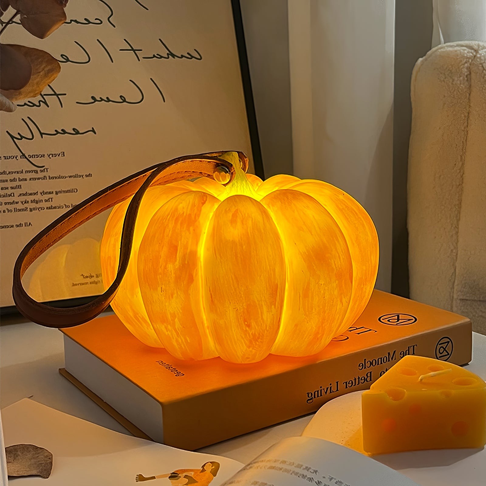 Pompoen Draagbare Tafellamp Voor Halloween Decoraties Buiten HL86