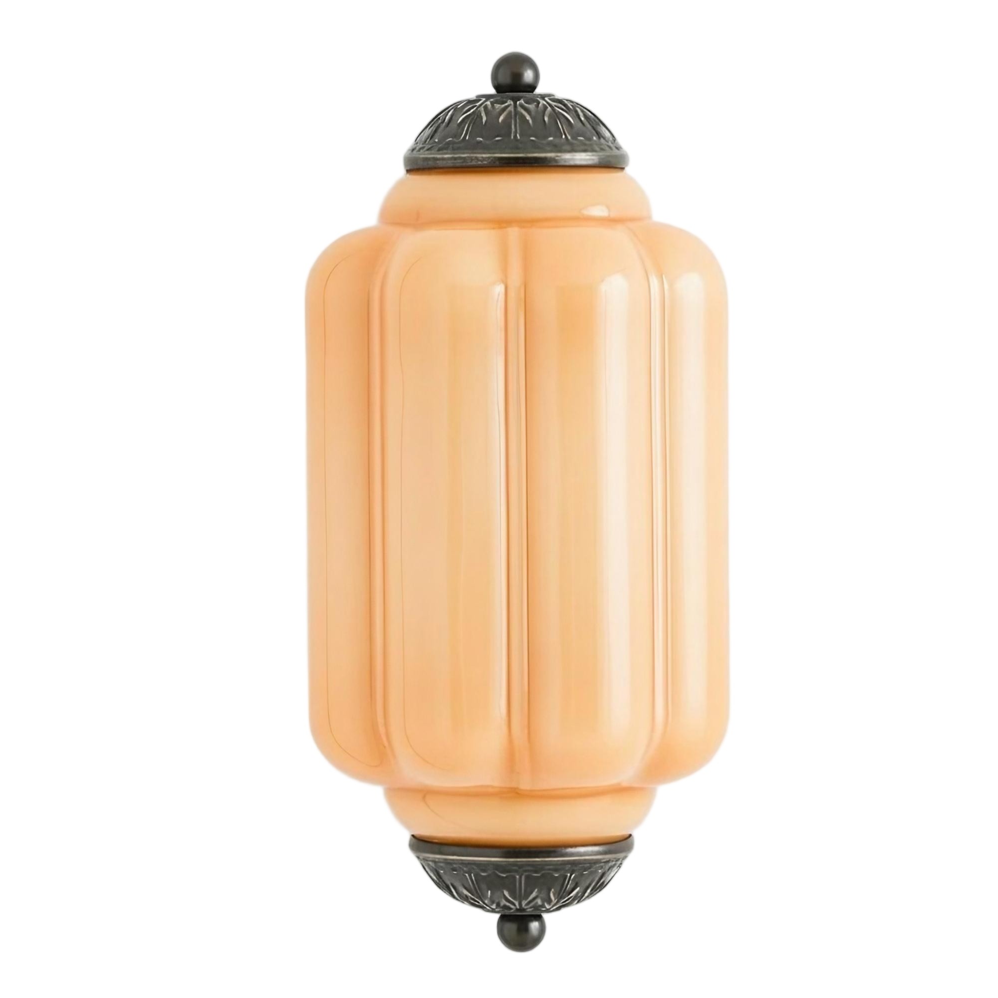 Eloise Long Pumpkin Retro Glazen Inbouw Wandlamp HL951