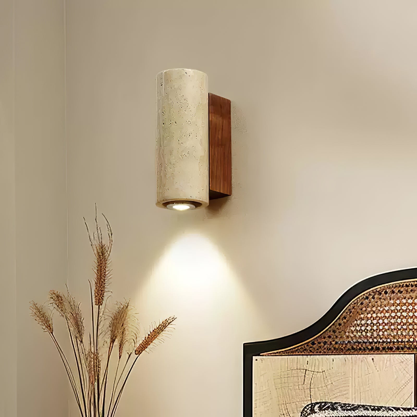 Vintage Marmeren Travertijn Wandlamp HL380