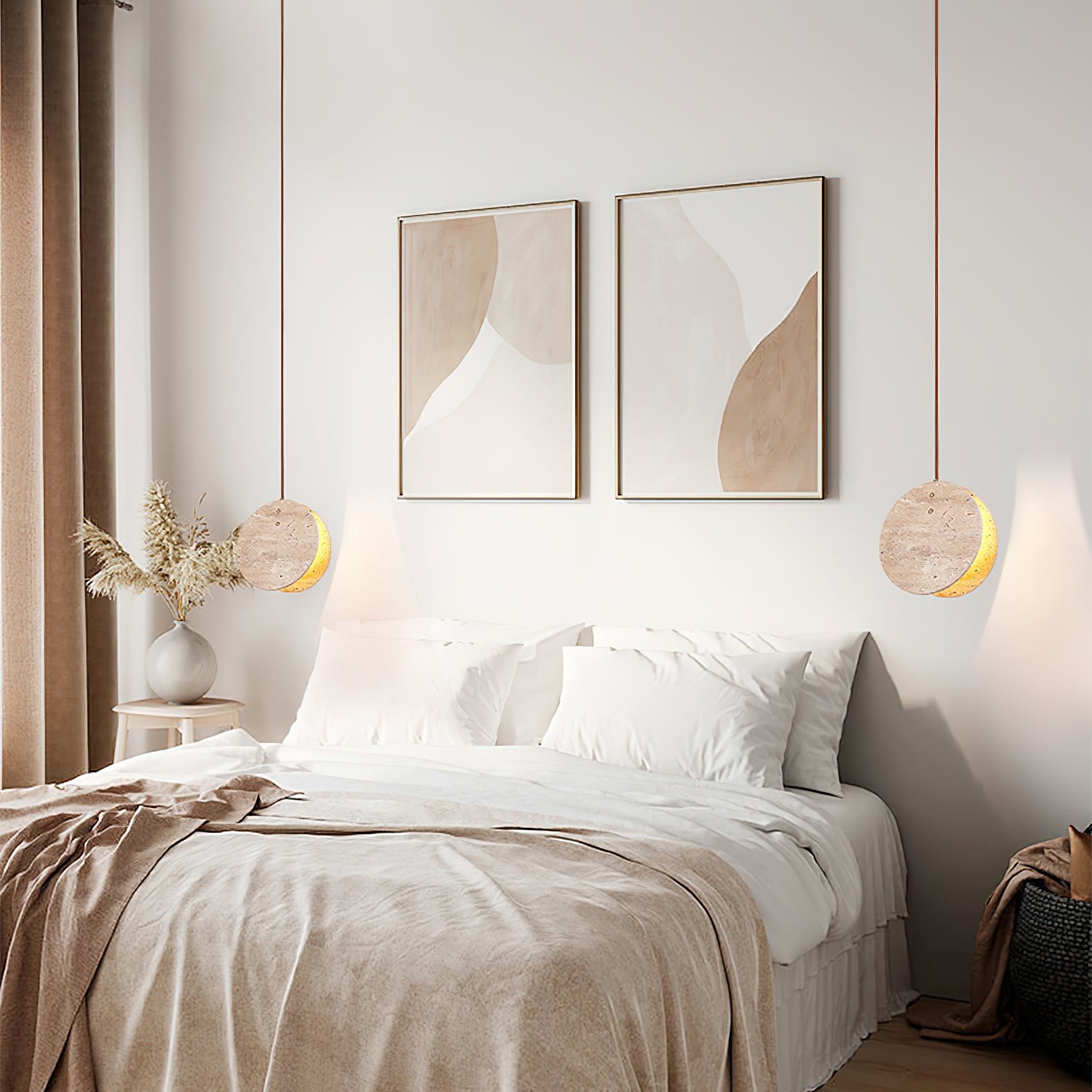 Hanglamp met stenen textuur HL942