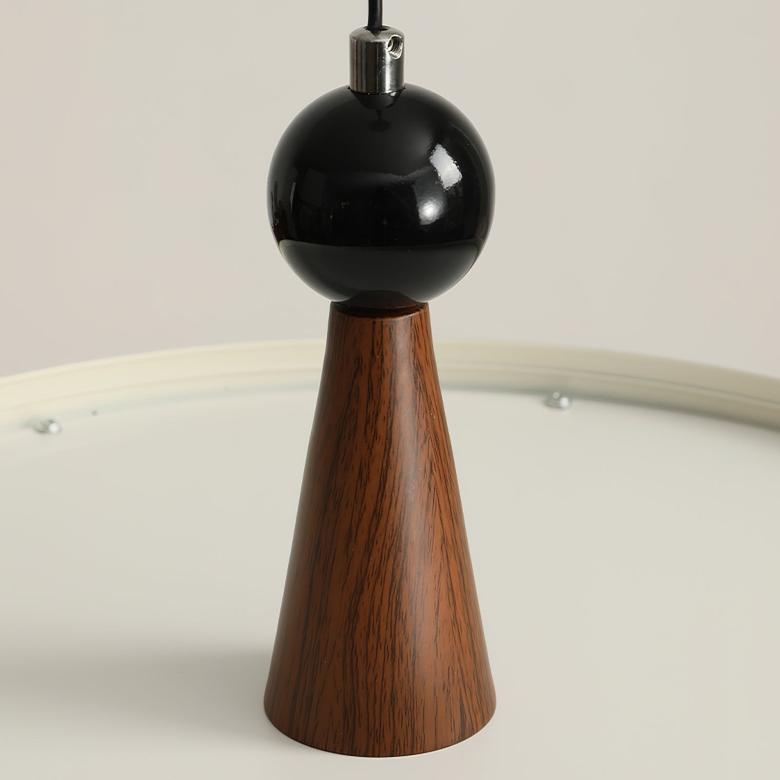 Moderne schijfvormige hanglamp met zwenkarm HL1071
