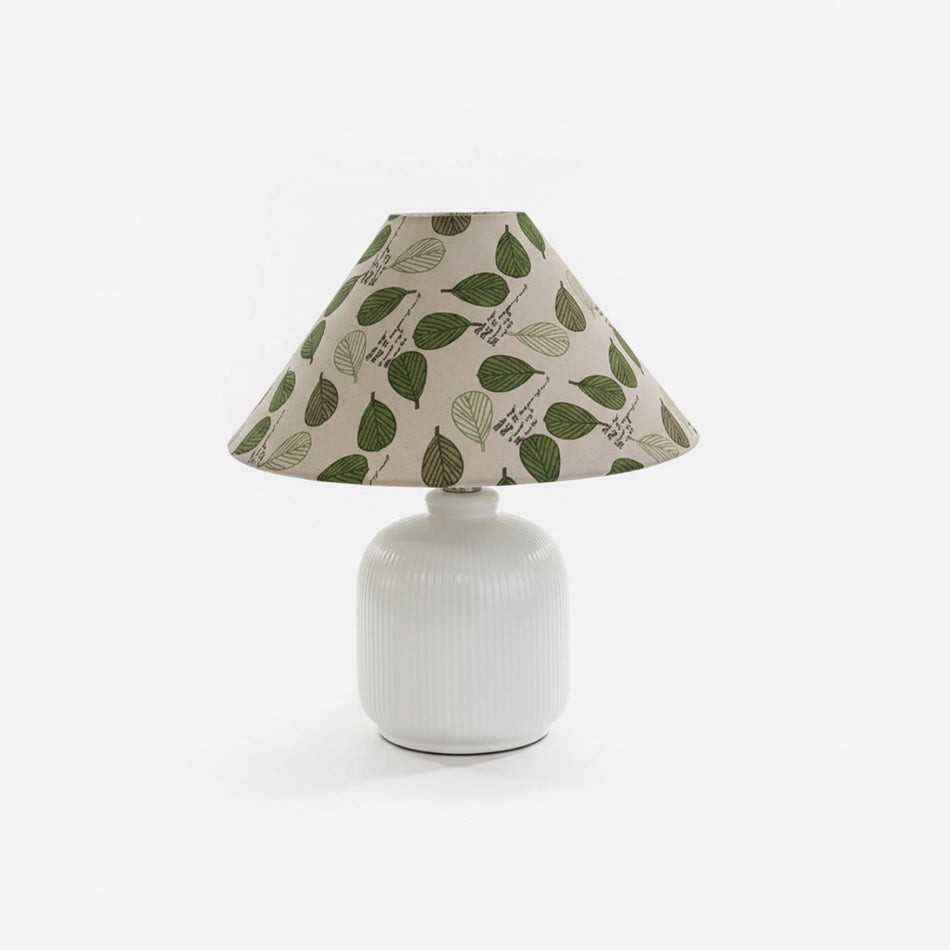 Tafellamp met groenblijvende bloemenprint HL2880