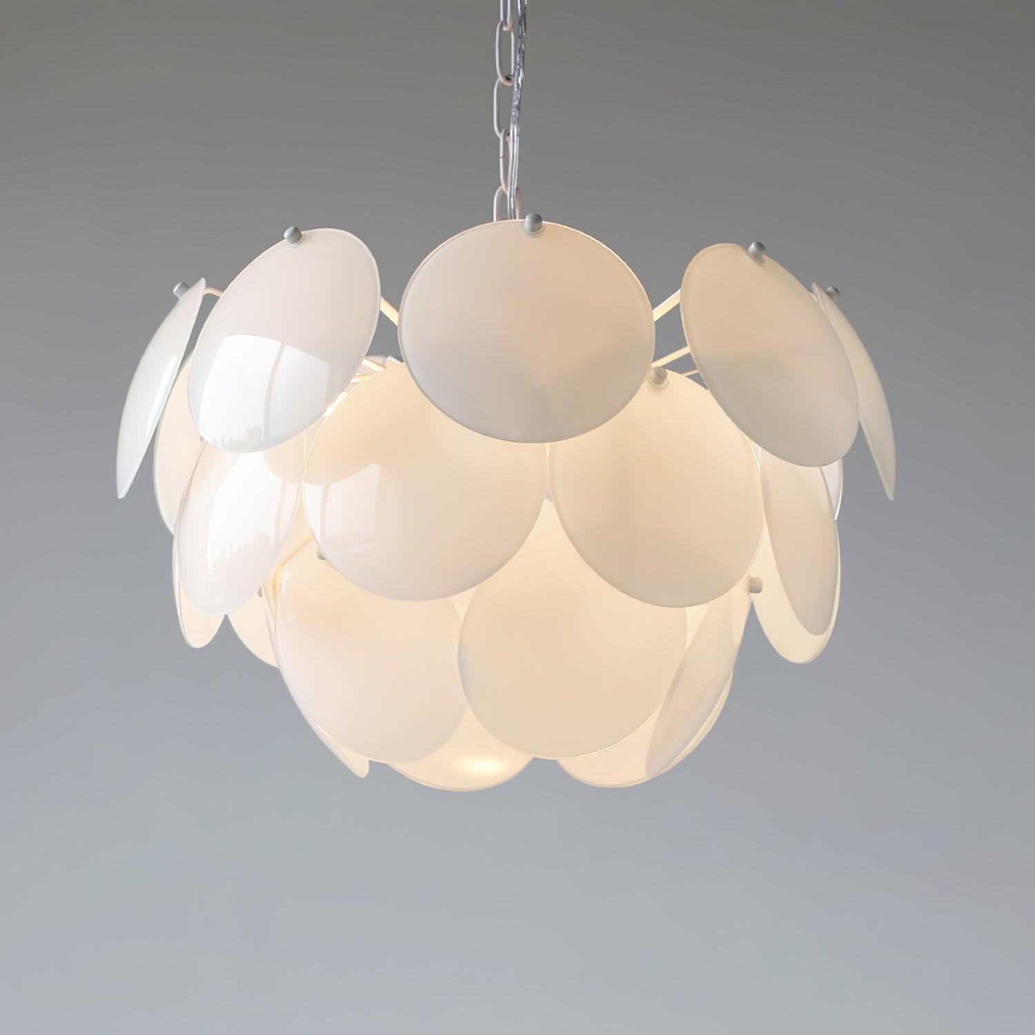 Luxe mode lichtgevende bloemblaadjes glazen kroonluchter HL581