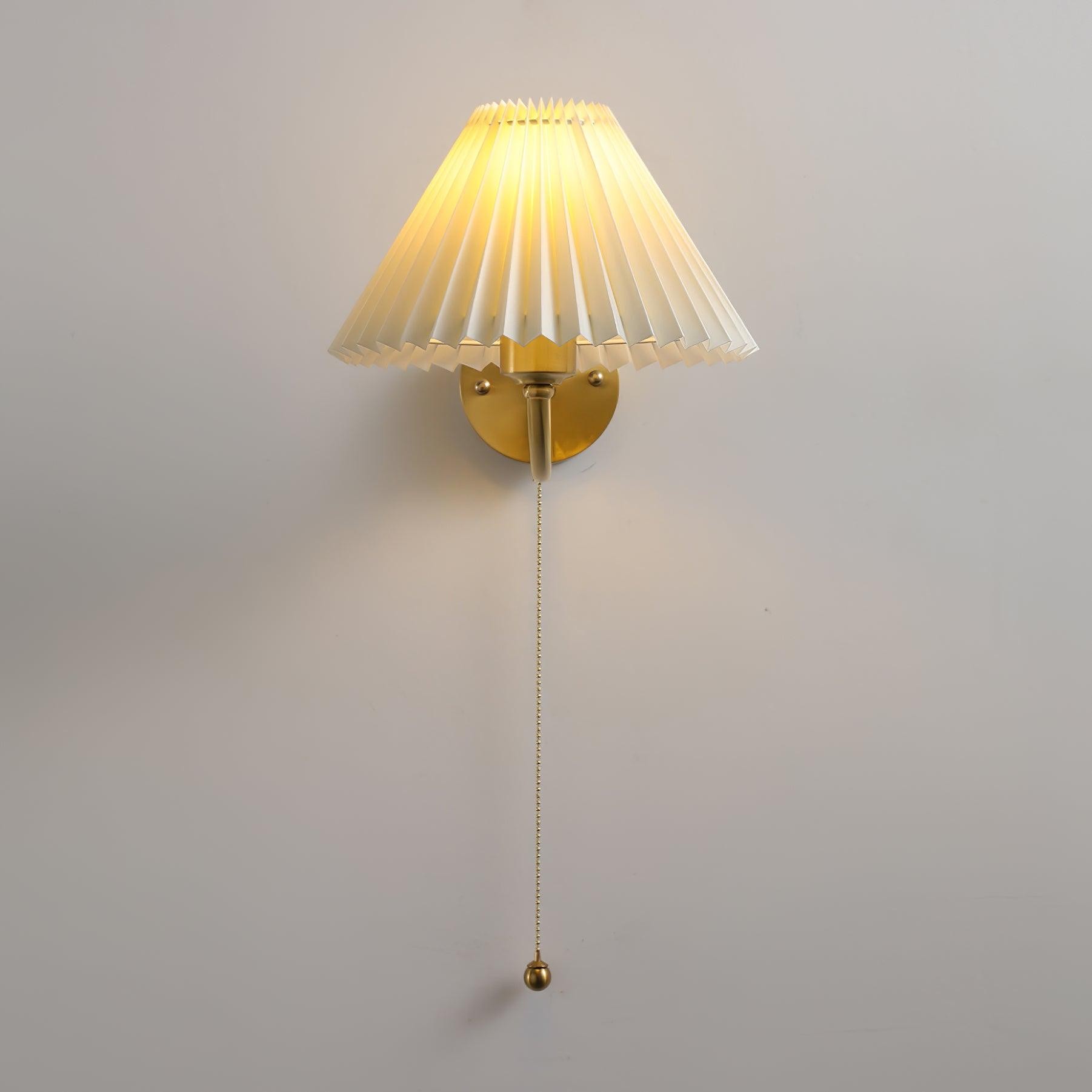 Moderne minimalistische luxe stoffen messing wandlamp voor woonkamer HL808