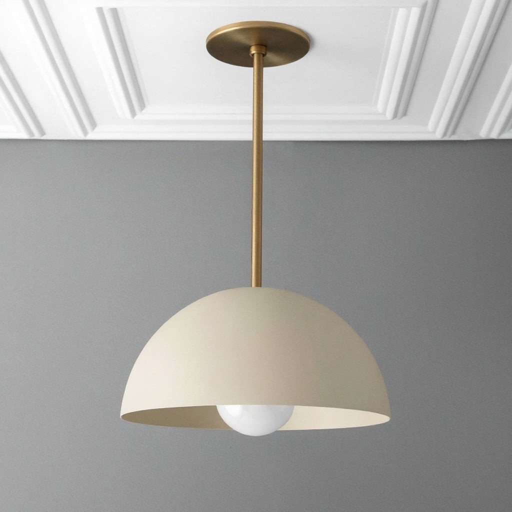 Metio Dome Neutral Dome Hanglamp - Moderne Metalen Accentverlichting HL1743