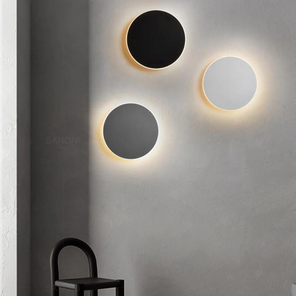 Moderne Scandinavische ronde aluminium minimalistische LED-wandlamp HL3320