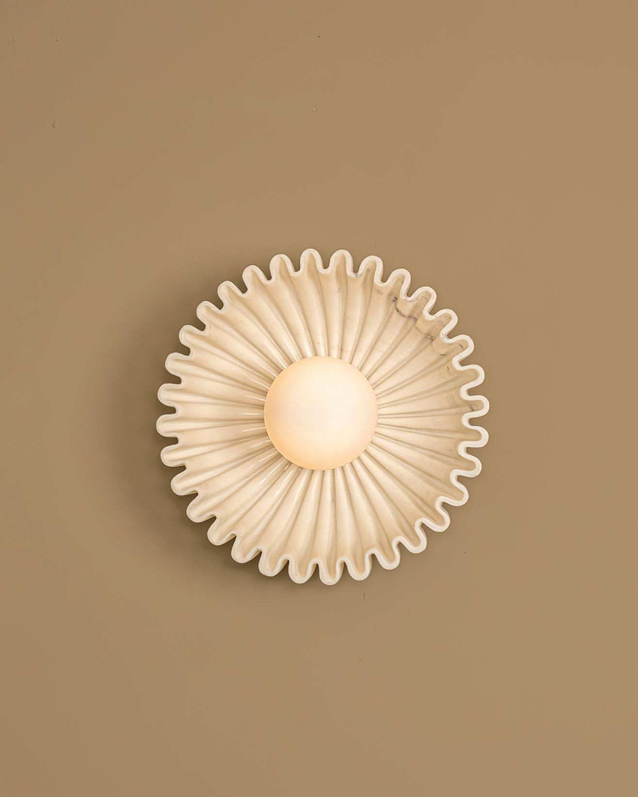 Kunststof lampenkap keramische bloem wandlamp HL375