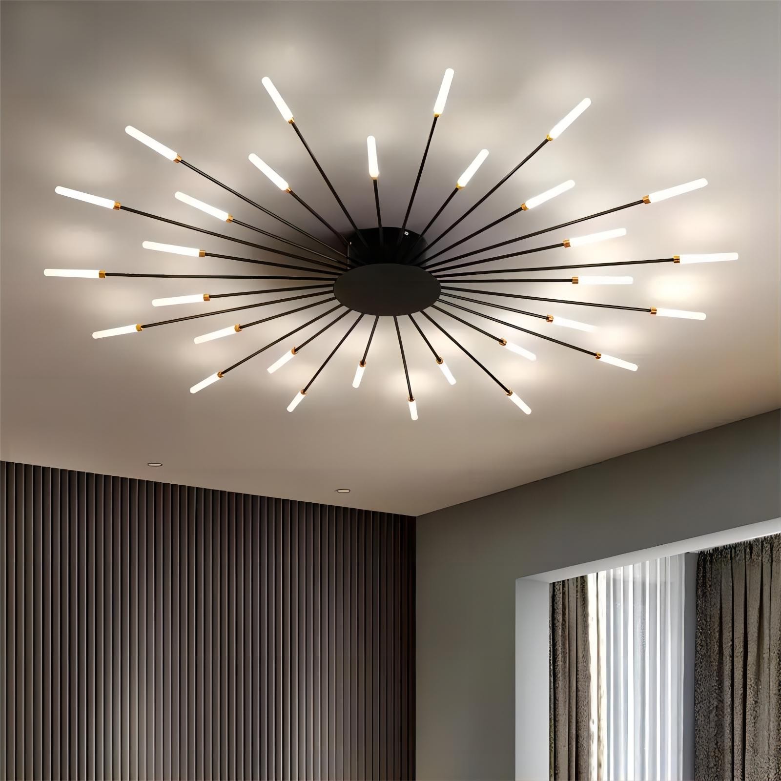 Moderne Spoetnik vuurwerk LED vertakkingsplafondlamp HL108