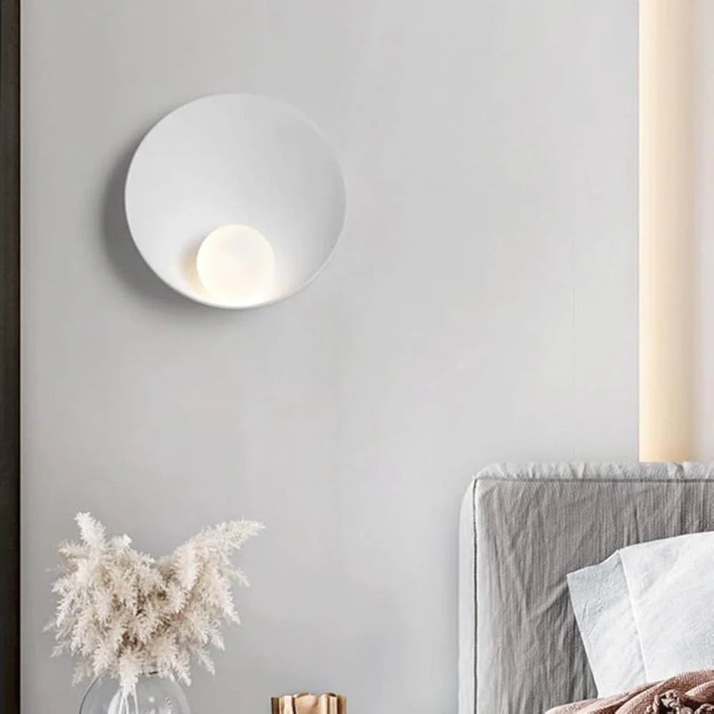 Serenity Moderne Hars Japandi Metalen Wandlamp HL3346