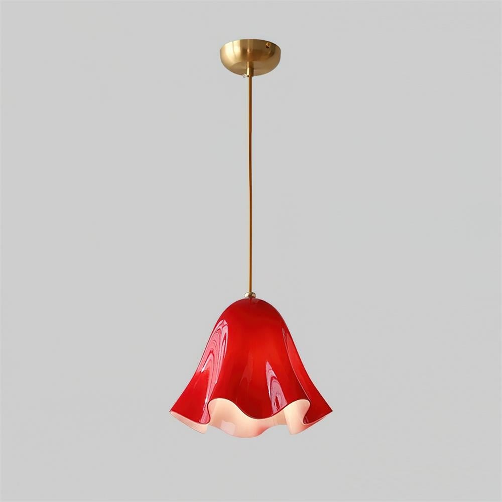 Bellina Artistieke Glazen Hanglamp - Moderne Bloei Geïnspireerde Hangende Plafondlamp HL1641