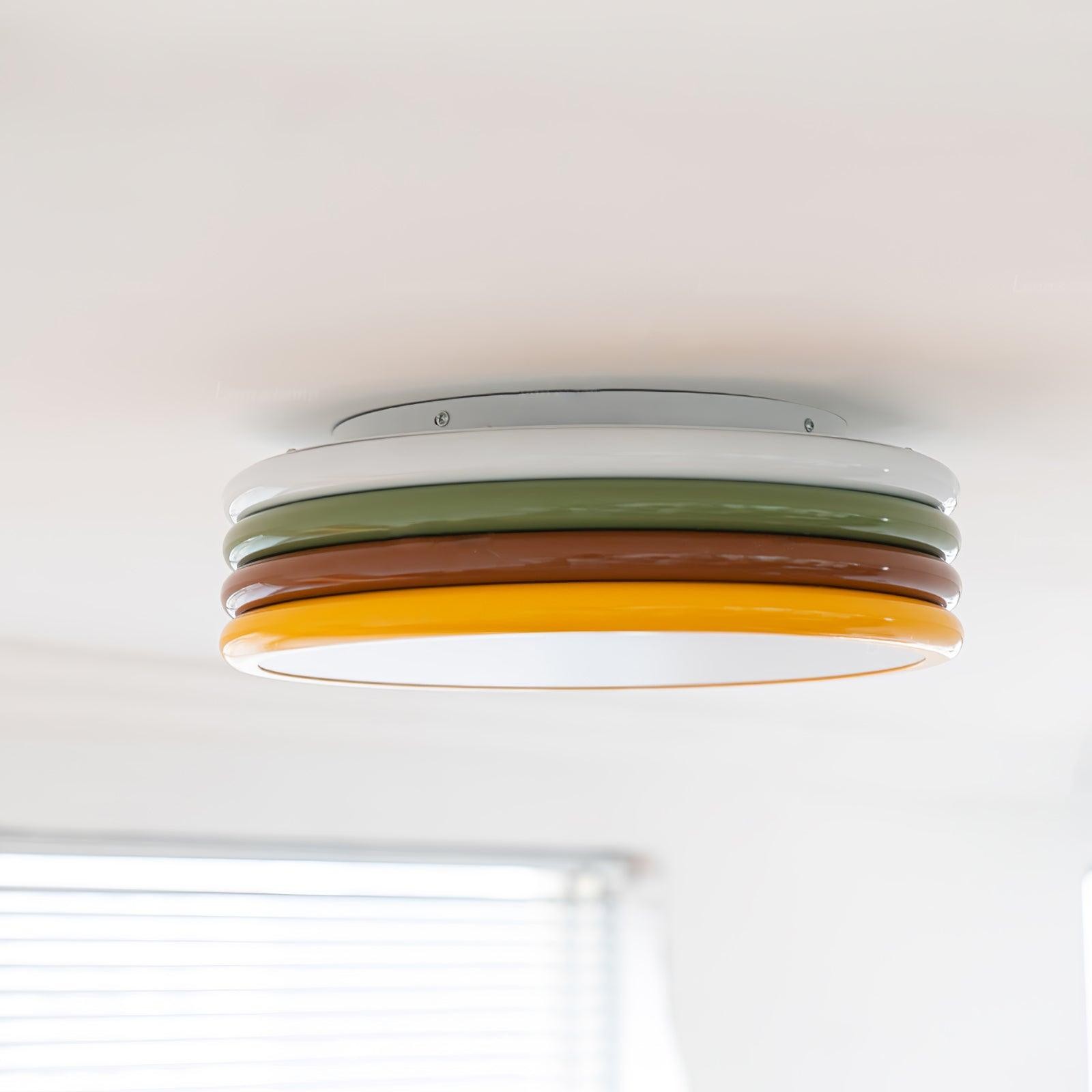 Scandinavische eenvoudige kleurrijke plafondlamp van acryl voor slaapkamer HL486
