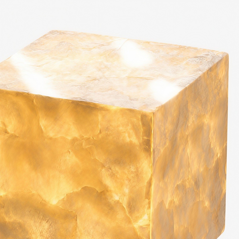 Beamira Mica en Shell Tafellamp - Moderne vierkante kap accentlamp voor de slaapkamer HL3526