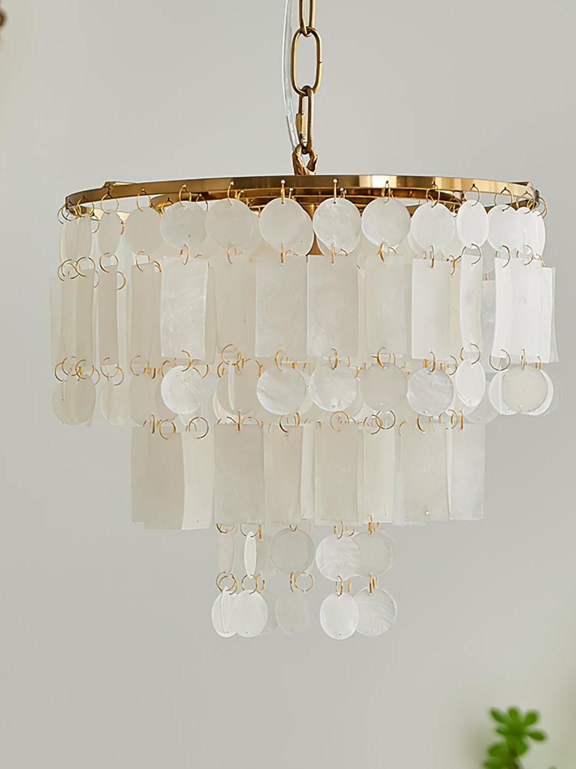 Moderne luxe meerlaagse schelpkroonluchter HL1115