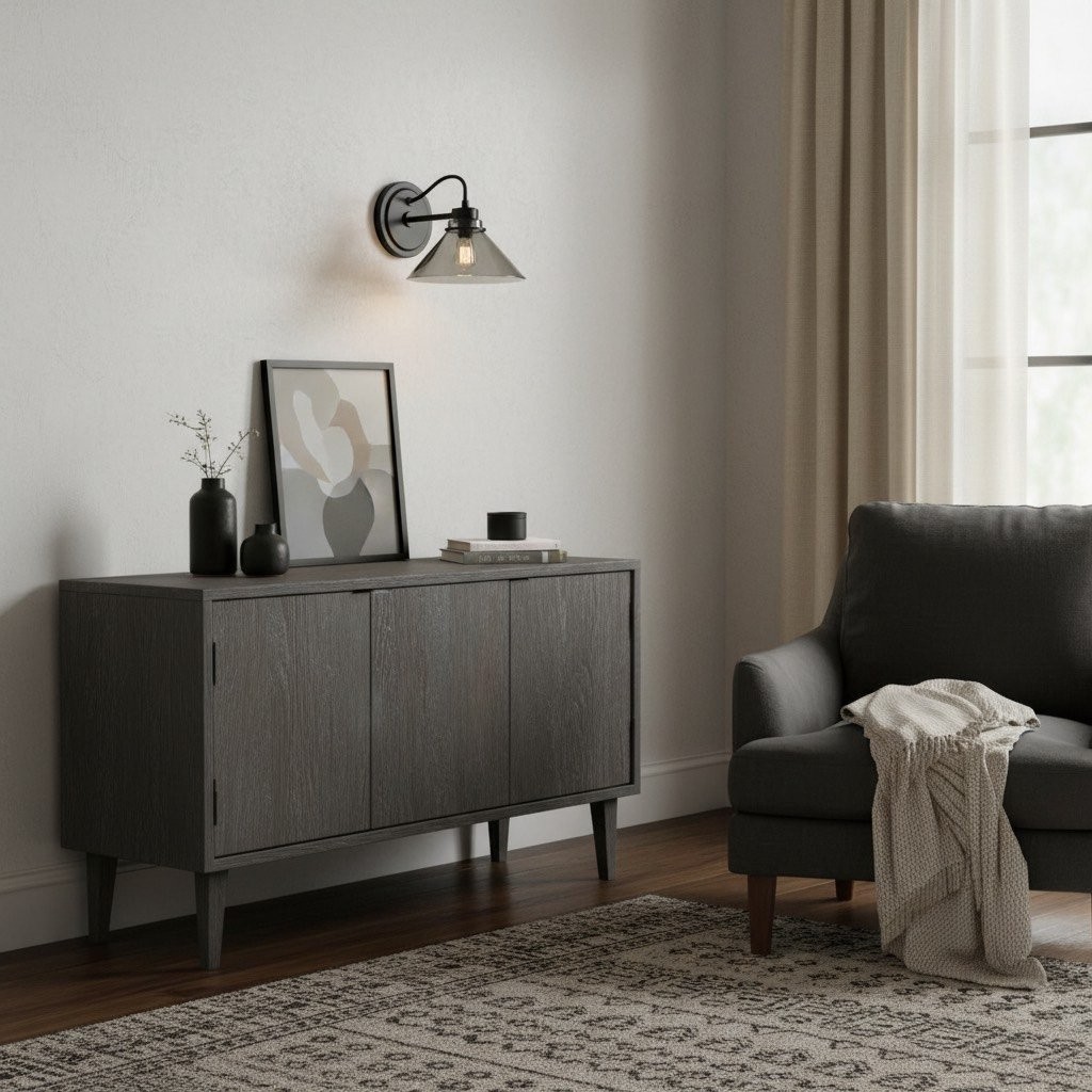 Aurenza Sconce – Landelijke wandlamp met metalen accenten voor gezellige ruimtes HL1648