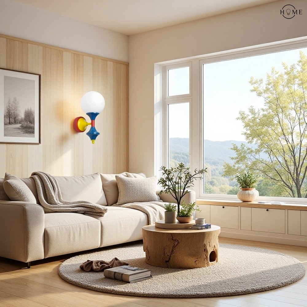 Franse Stijl Gekleurde Wandlamp HL370