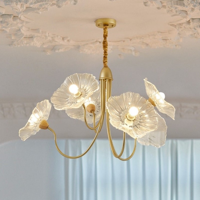 Nordic Lotusblad Glazen Bloem Hanglamp HL277