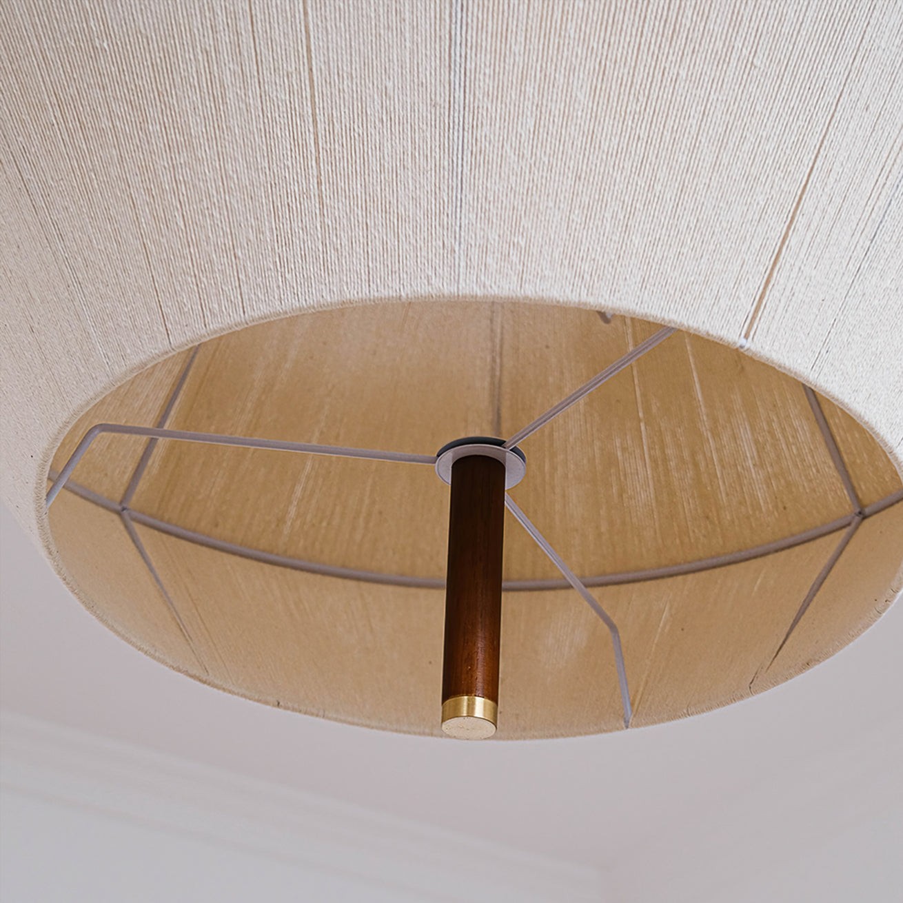Japanse Wabi-Sabi-stijl geweven stoffen hanglamp HL880