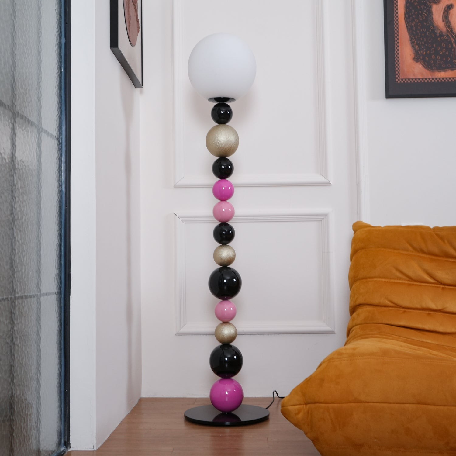 Moderne kalebasbal vloerlamp HL722