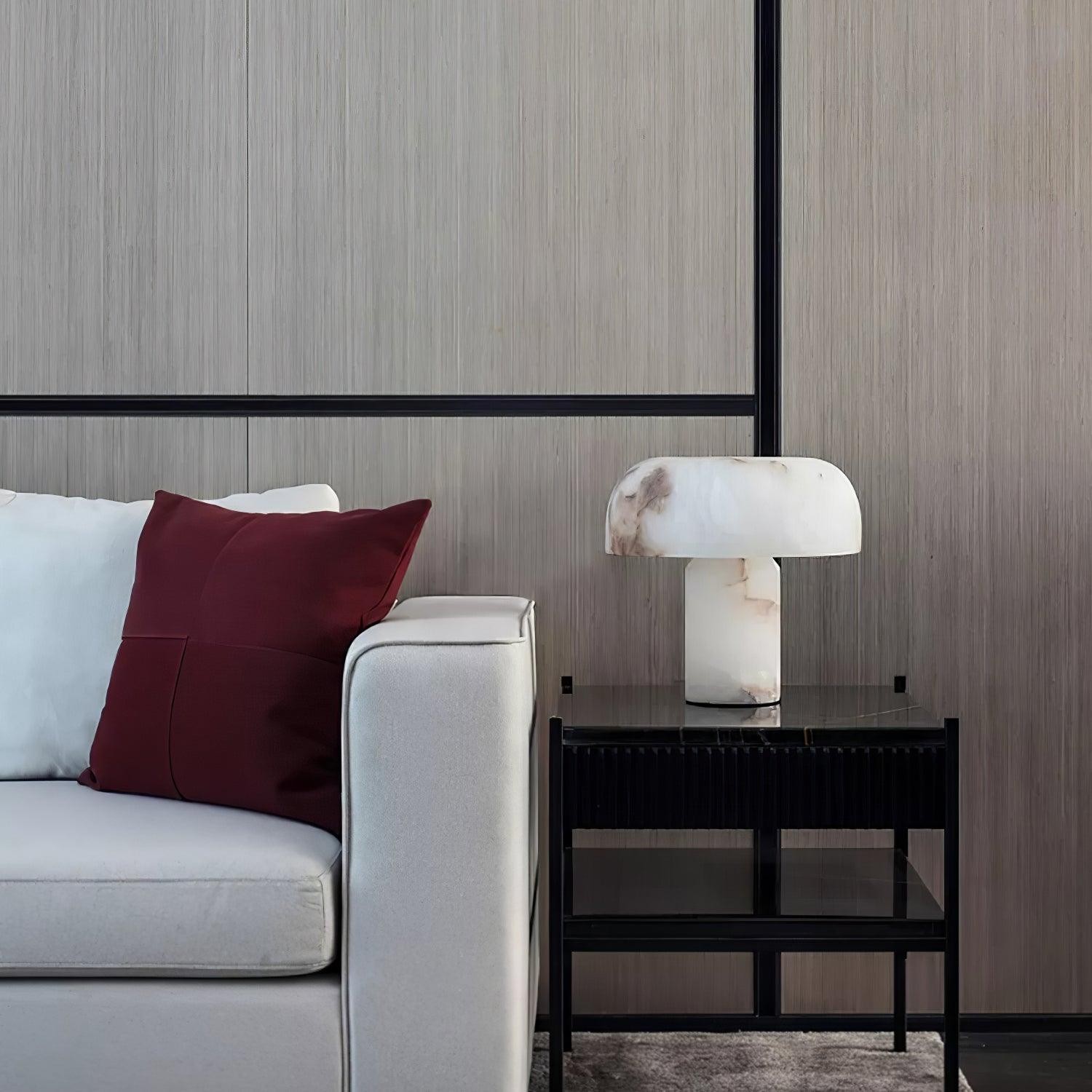 Creatieve minimalistische luxe albasten tafellamp voor slaapkamer HL677