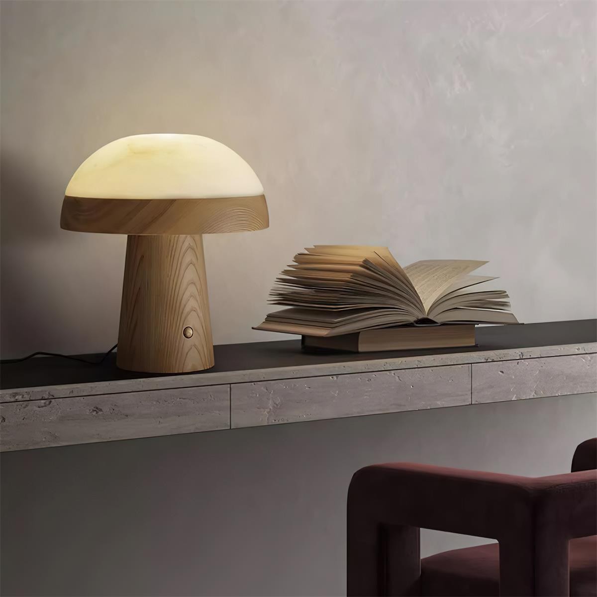 Nordic minimalistische stijl paddenstoelvormige tafellamp HL818