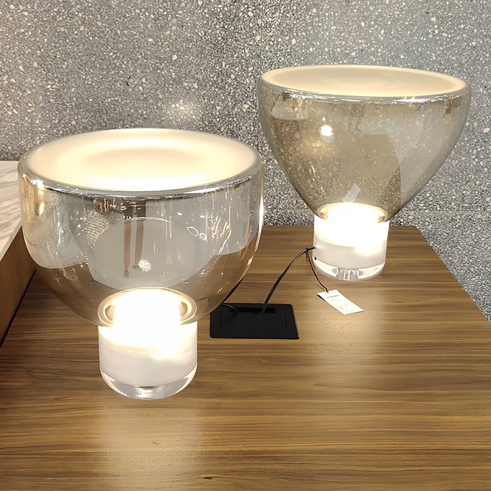 Nordic Eenvoudige Moderne Luxe Glazen Tafellamp Voor Studeerkamer HL342