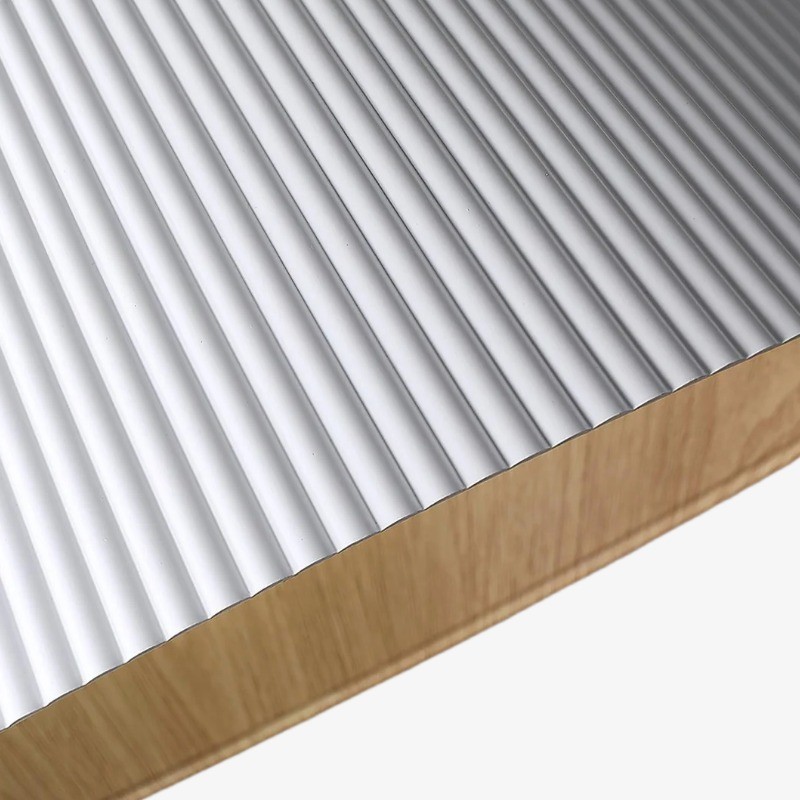 Ribravo Moderne Plafondlamp met Geribbelde Structuur - Moderne Minimalistische Lamp voor de Woonkamer HL2497