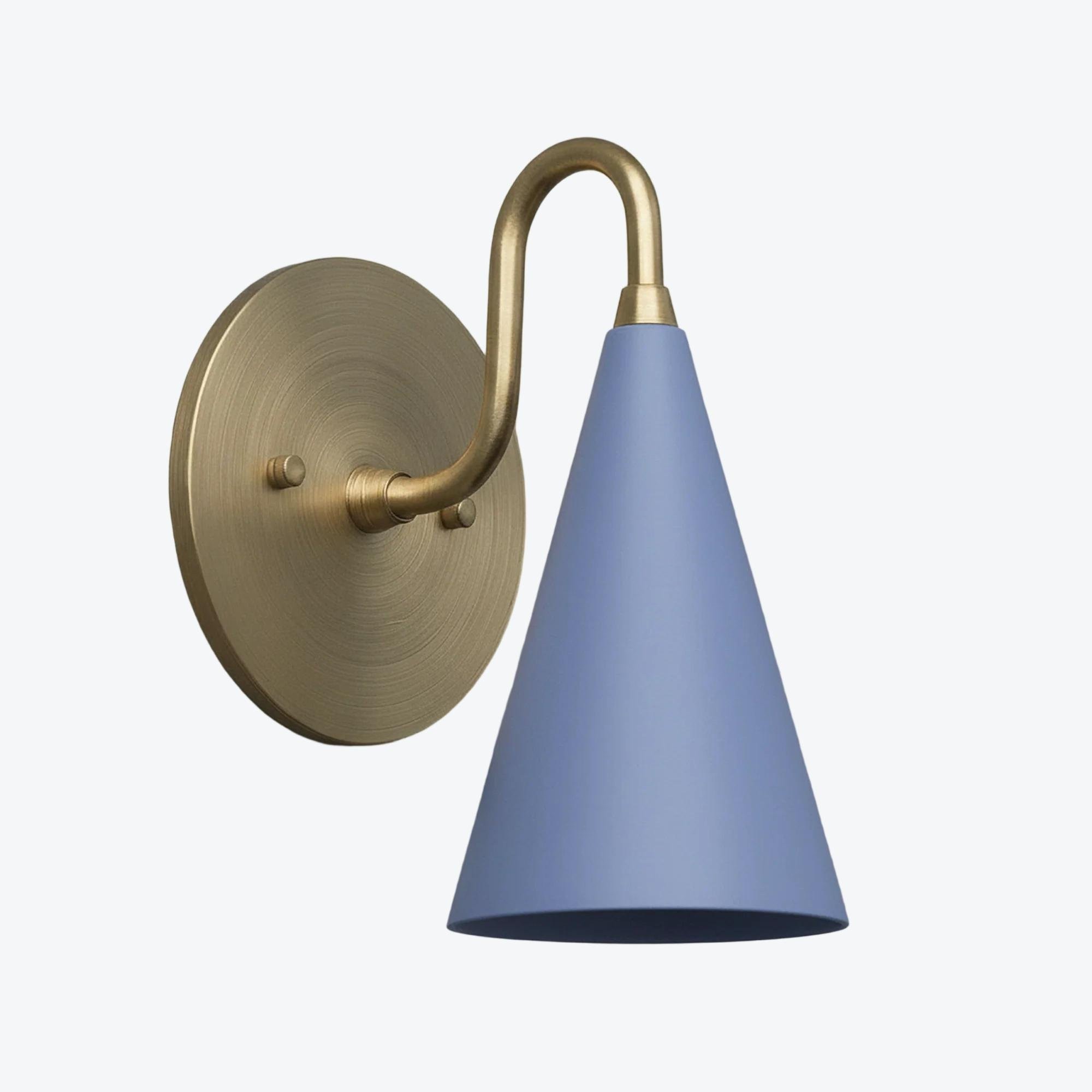 Curva metalen kegelvormige wandlamp - Vintage messing wandlamp voor hal of trappenhuis HL1967