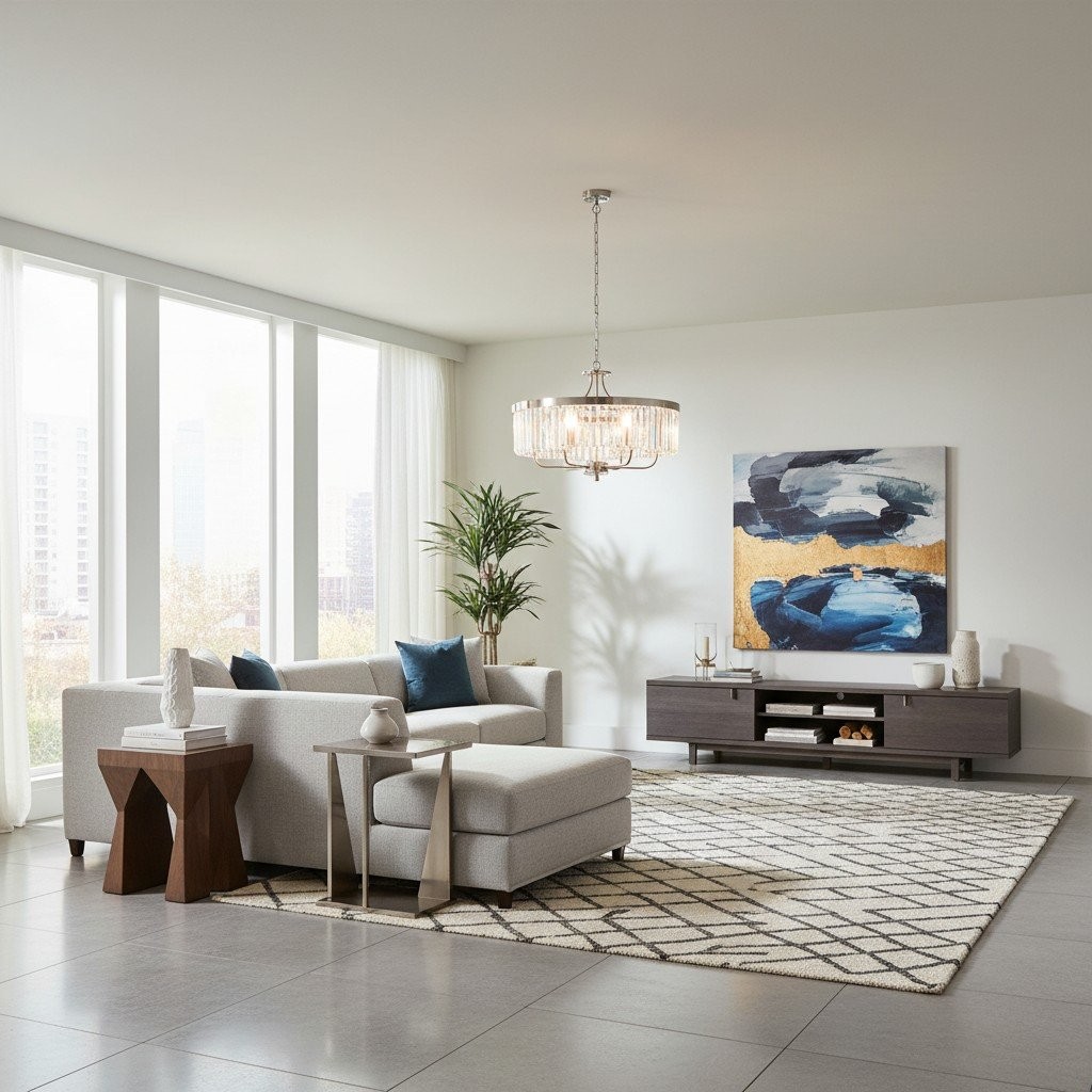 Beveline ronde hanglamp met 6 lichtpunten - geslepen glazen kappen, elegant metalen frame voor eetkamer, keukeneiland HL2066
