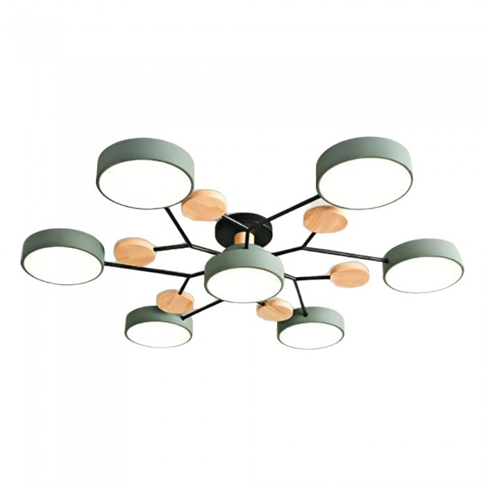 Nordic Vertakte Schijf LED Warm Witte Plafondlamp HL314