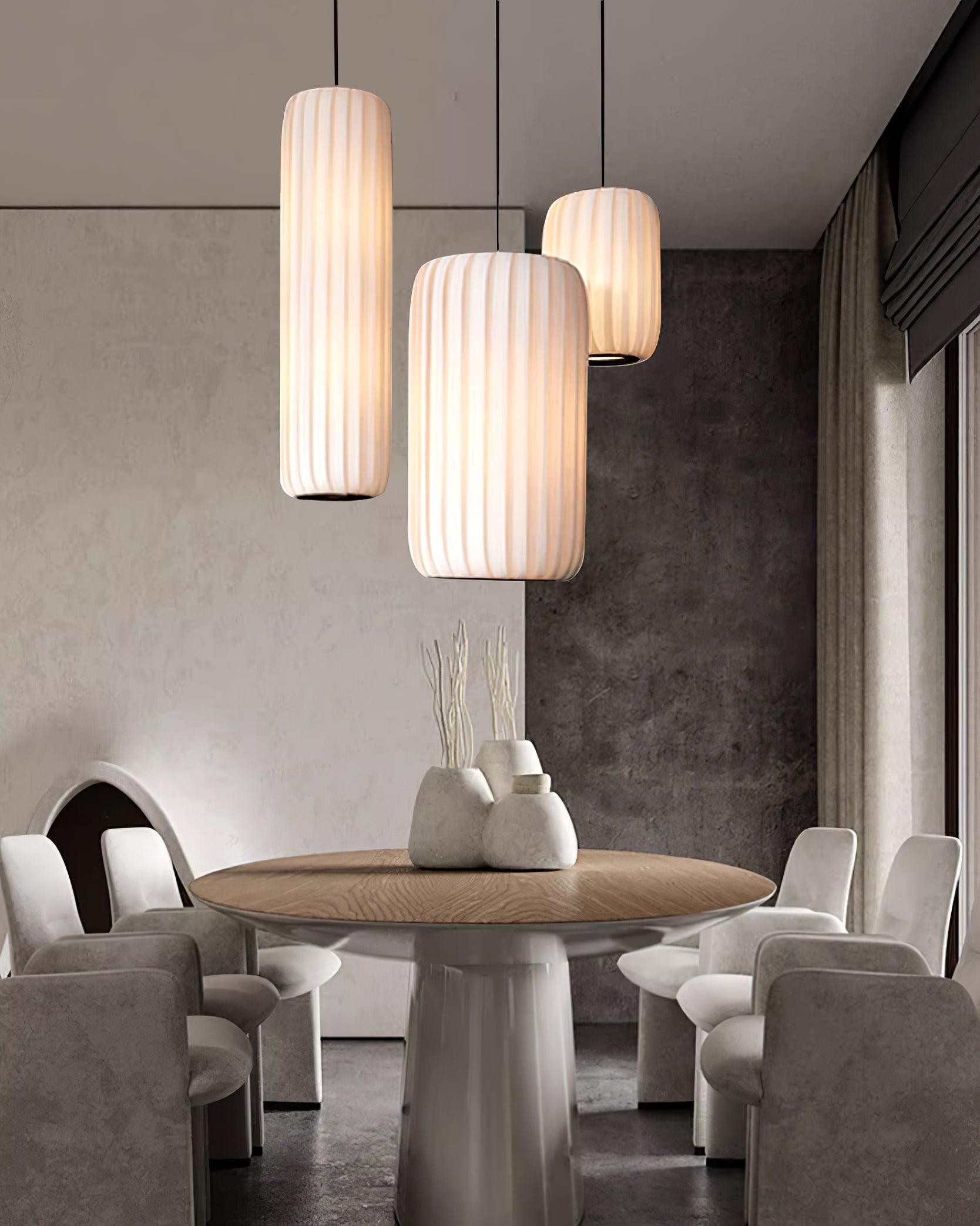 Scandinavische minimalistische stoffen hanglamp HL764
