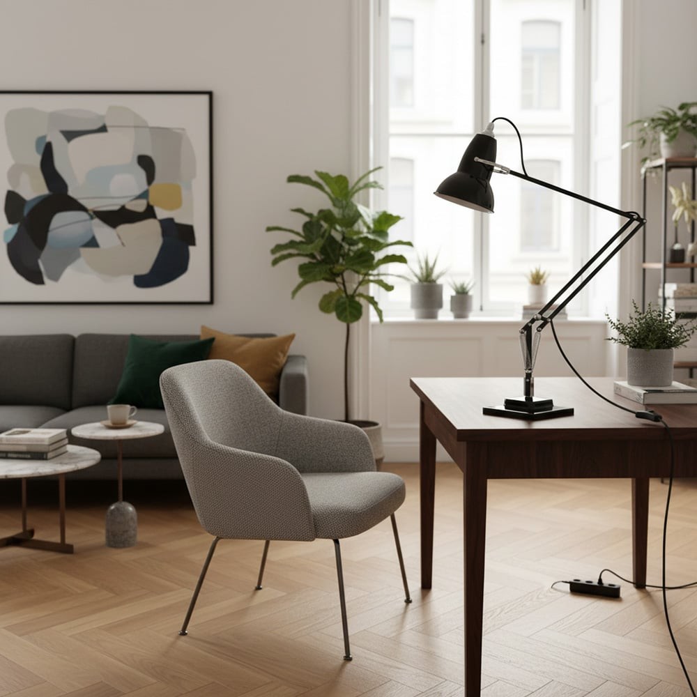 Modryx tafellamp met veerarm van metaal - Vintage verstelbare bureaulamp voor studiekamer HL1820