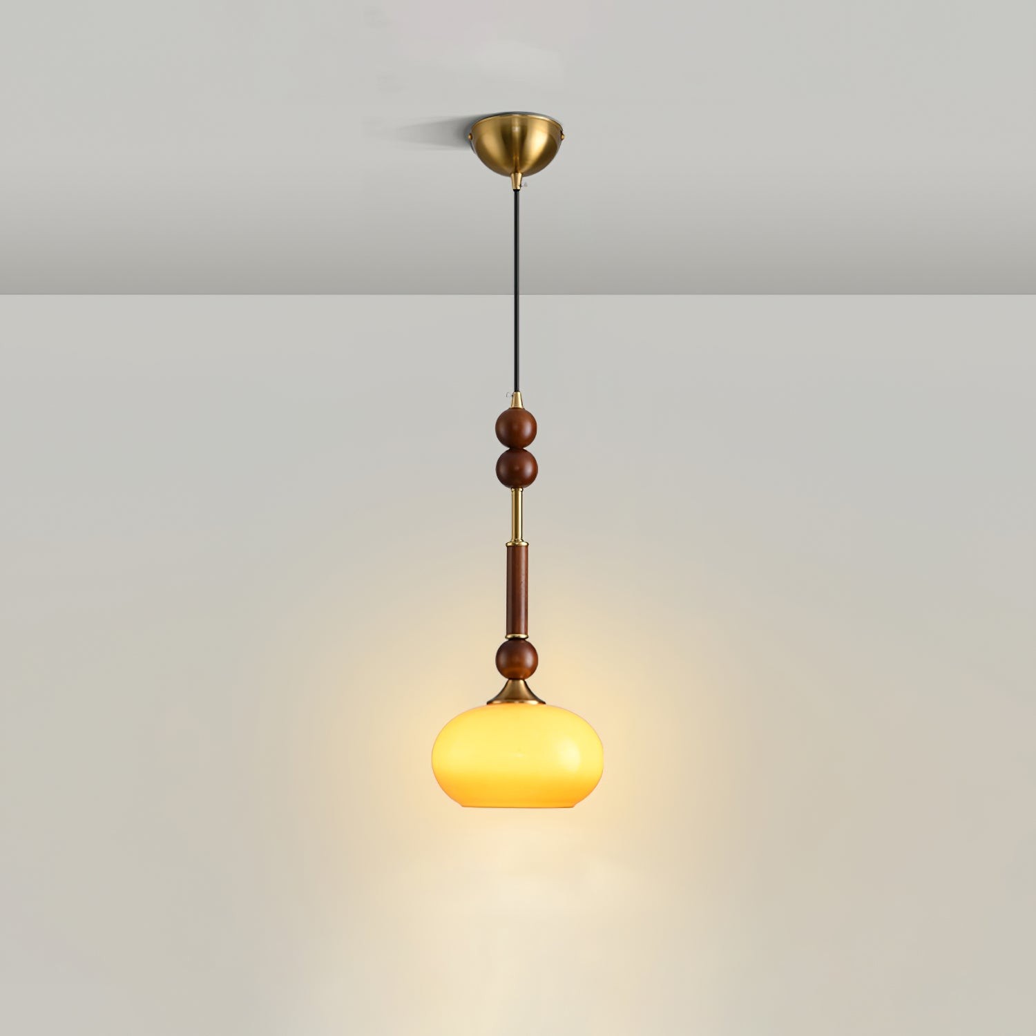 Retro massief houten serie hanglamp HL770