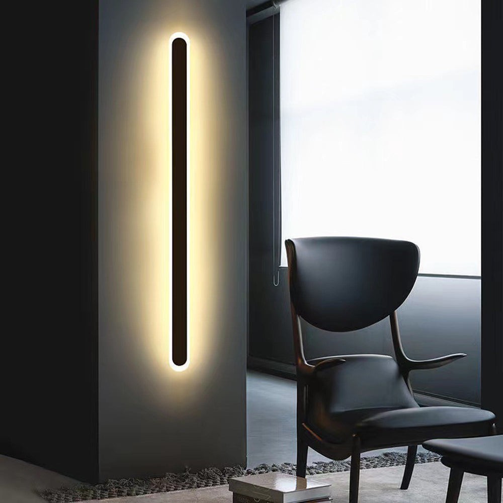 Edge Minimalistische Metalen Ovale IP65 Waterdichte Buitenwandlamp HL3428