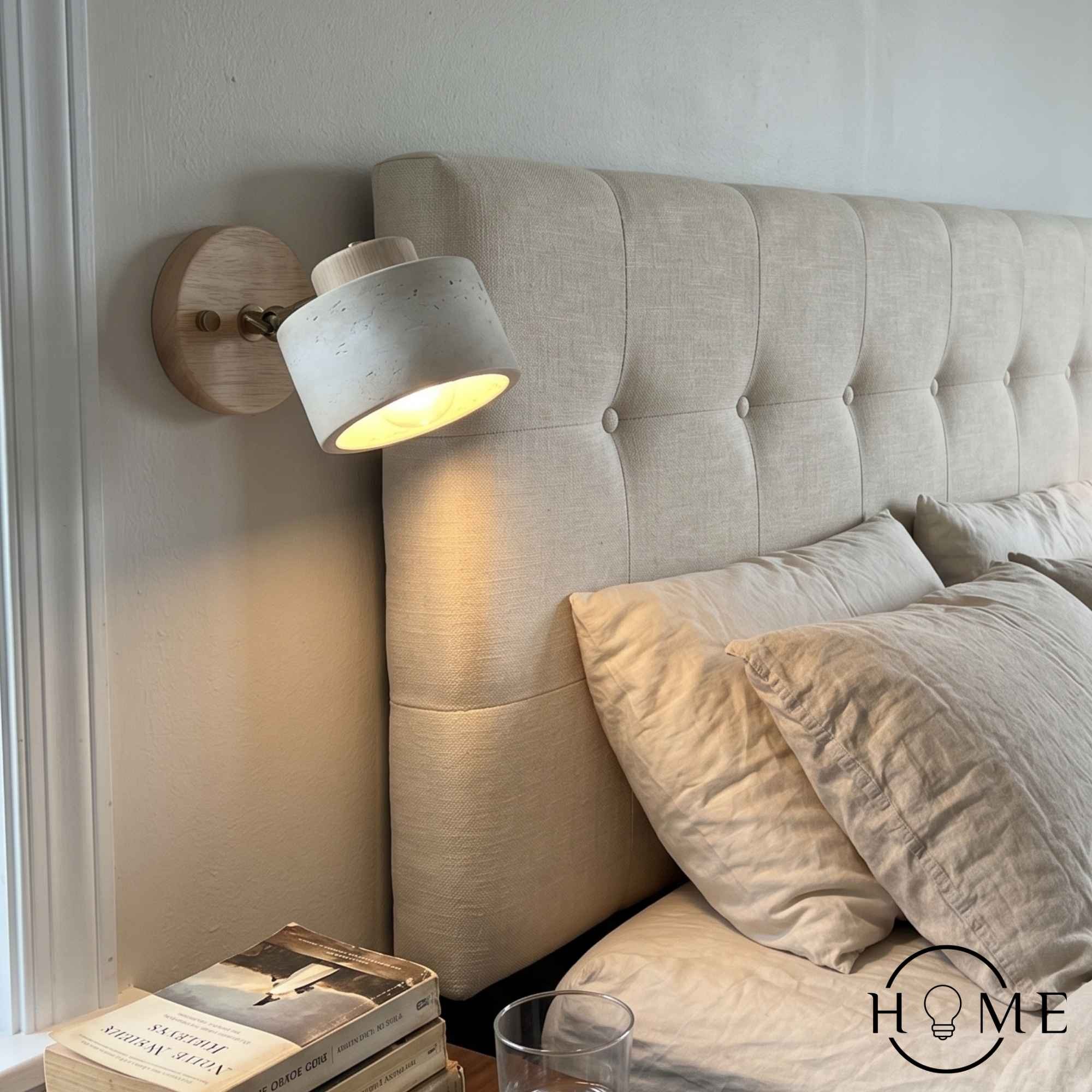 Studie Lezen Minimalistische Travertijn Stenen Wandlamp HL1269