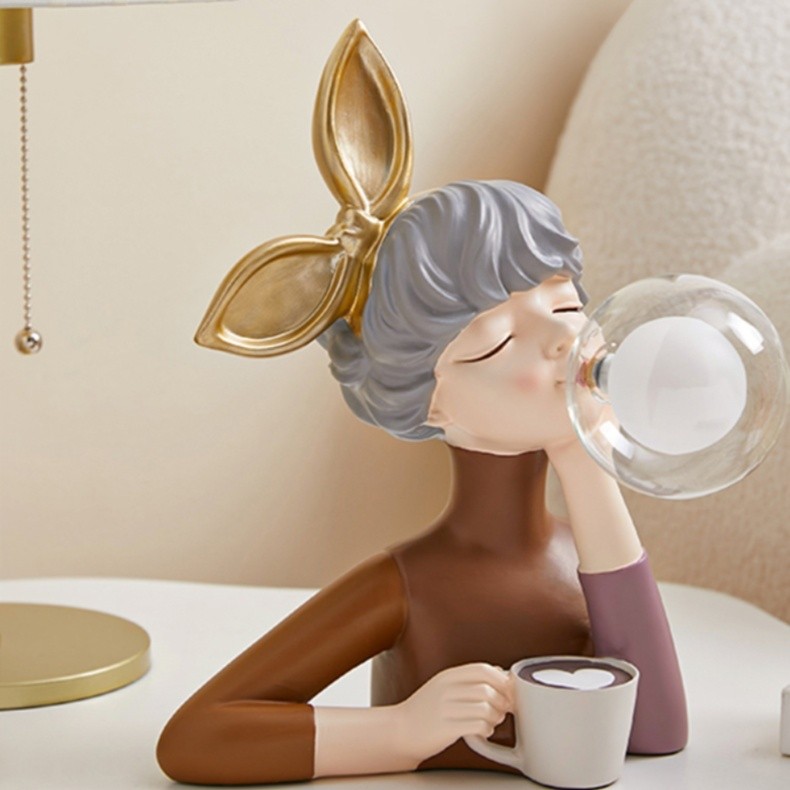 Creatieve Cartoon Bubble Girl tafellamp HL223