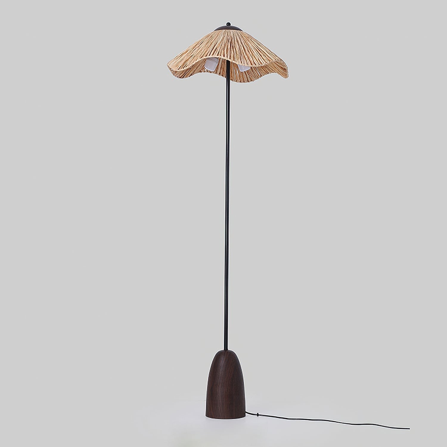 Retro strohoed vloerlamp HL1184