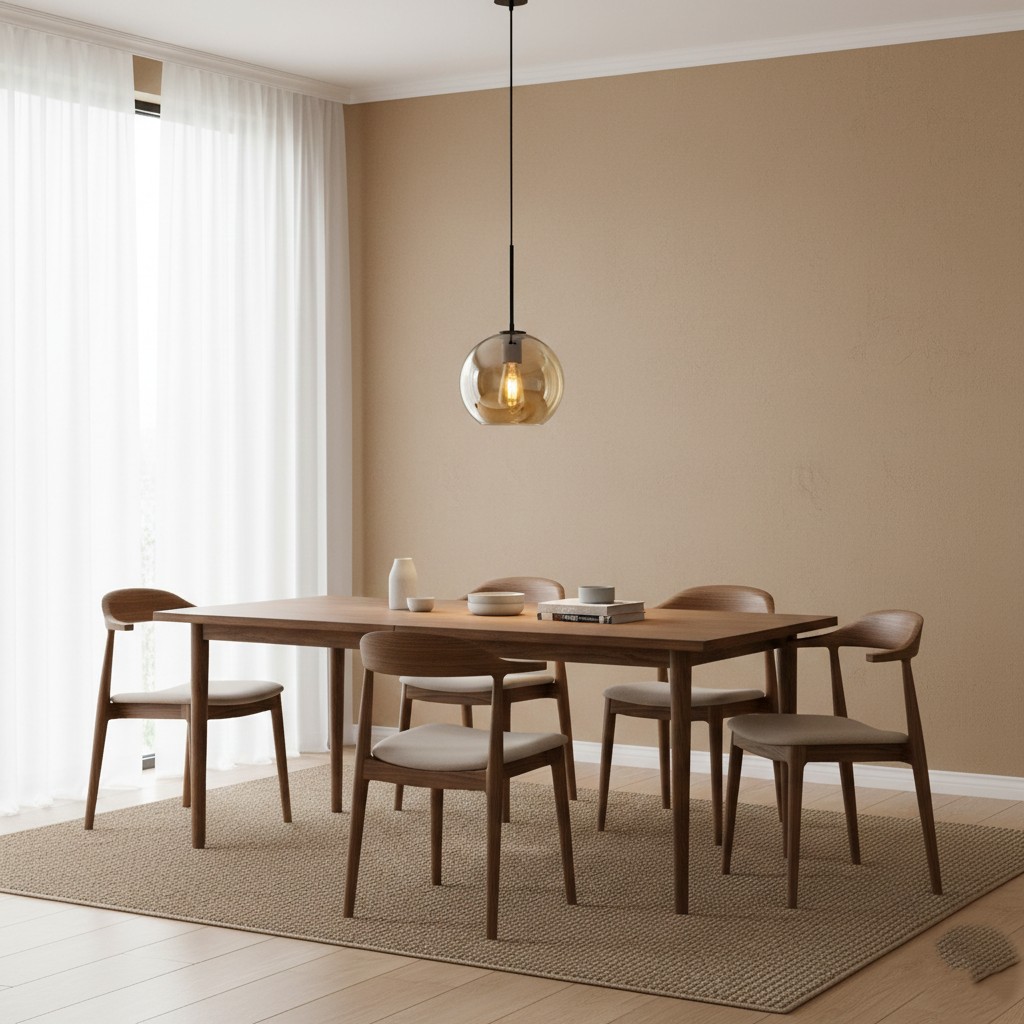Solara Nordic bolvormige glazen hanglamp HL3496