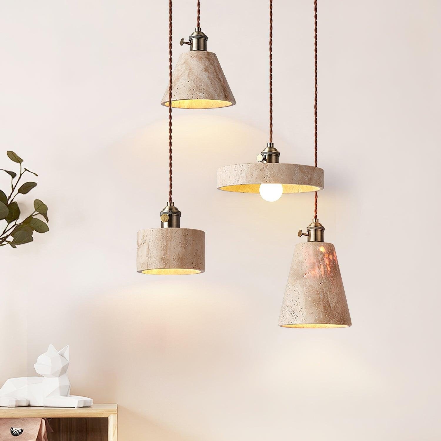 Alagusmo Minimalistische Travertin Hanglamp HL3445