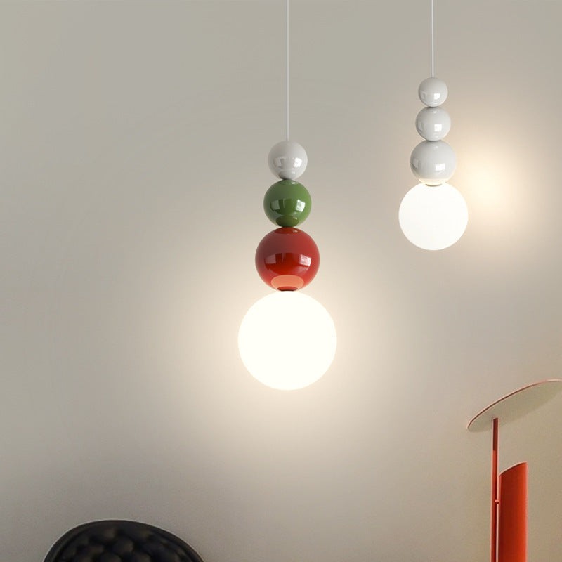 Nordic stijl bolvormige veelkleurige hanglamp HL933