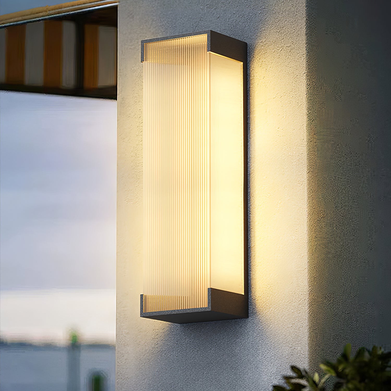 Rechthoekige buitenwandlamp HL793