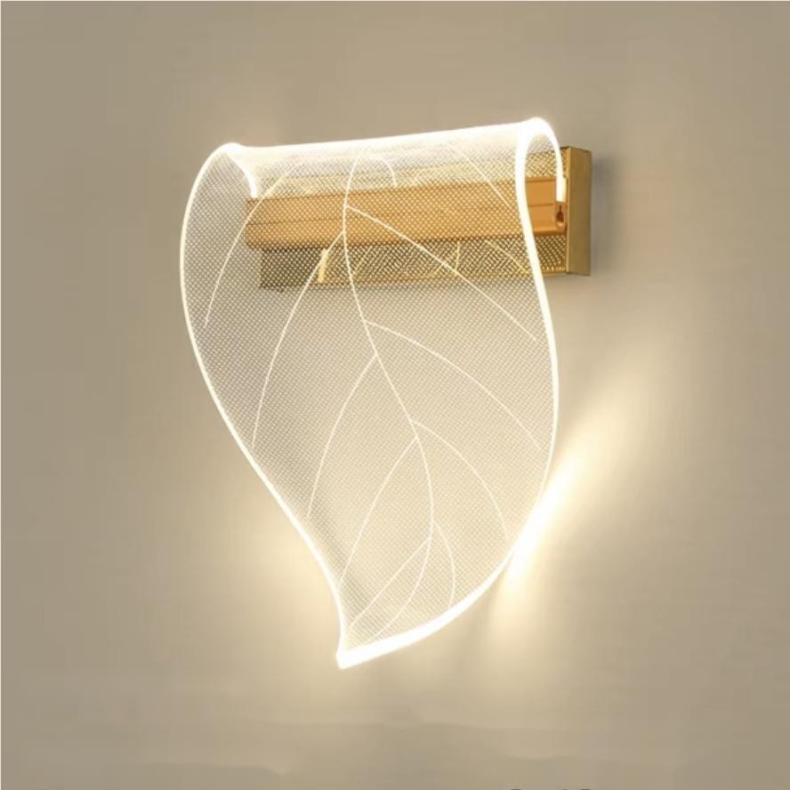 Heldere acryl onregelmatige blad wandlamp HL120
