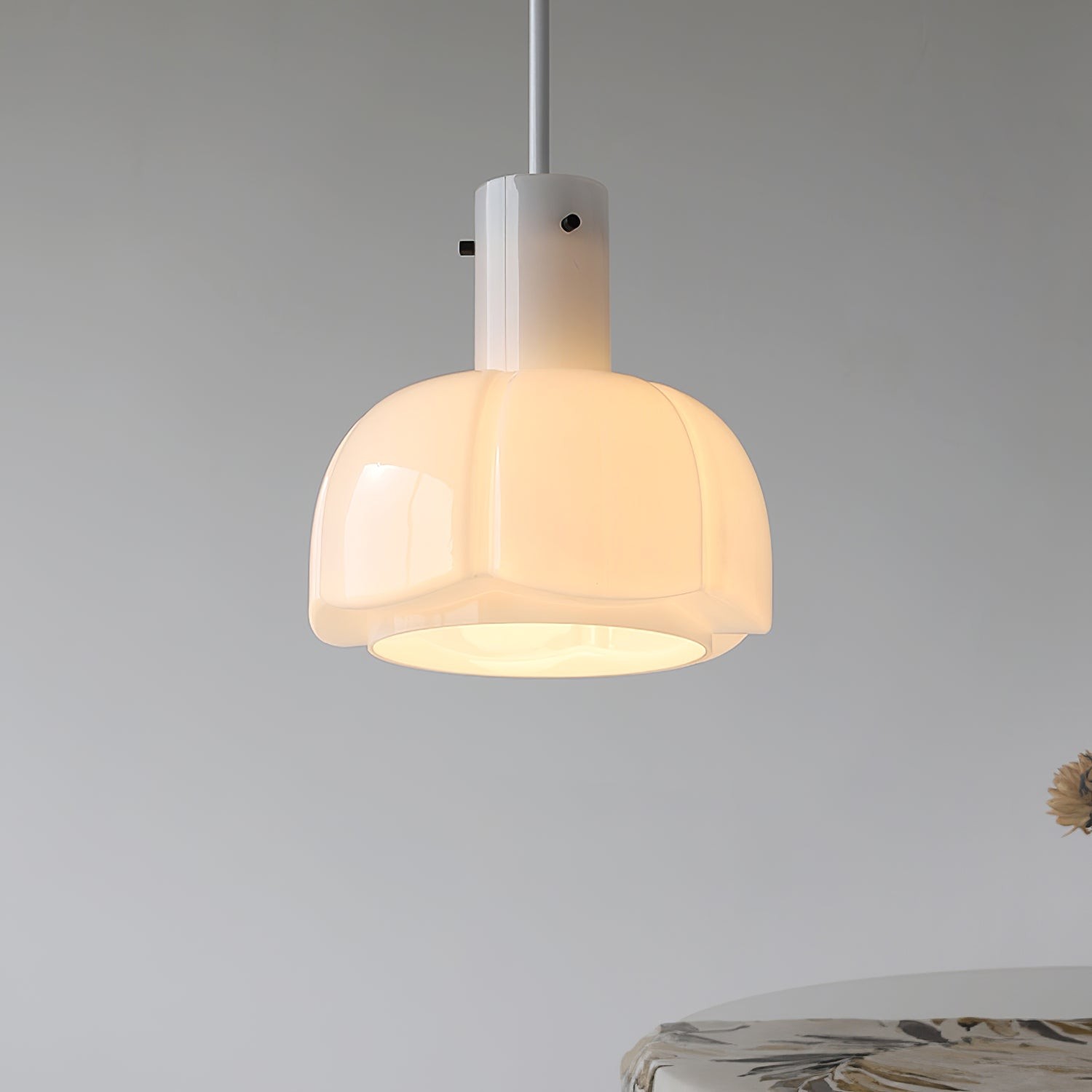 Franse pastorale stijl bloemblaadje glazen hanglamp HL637