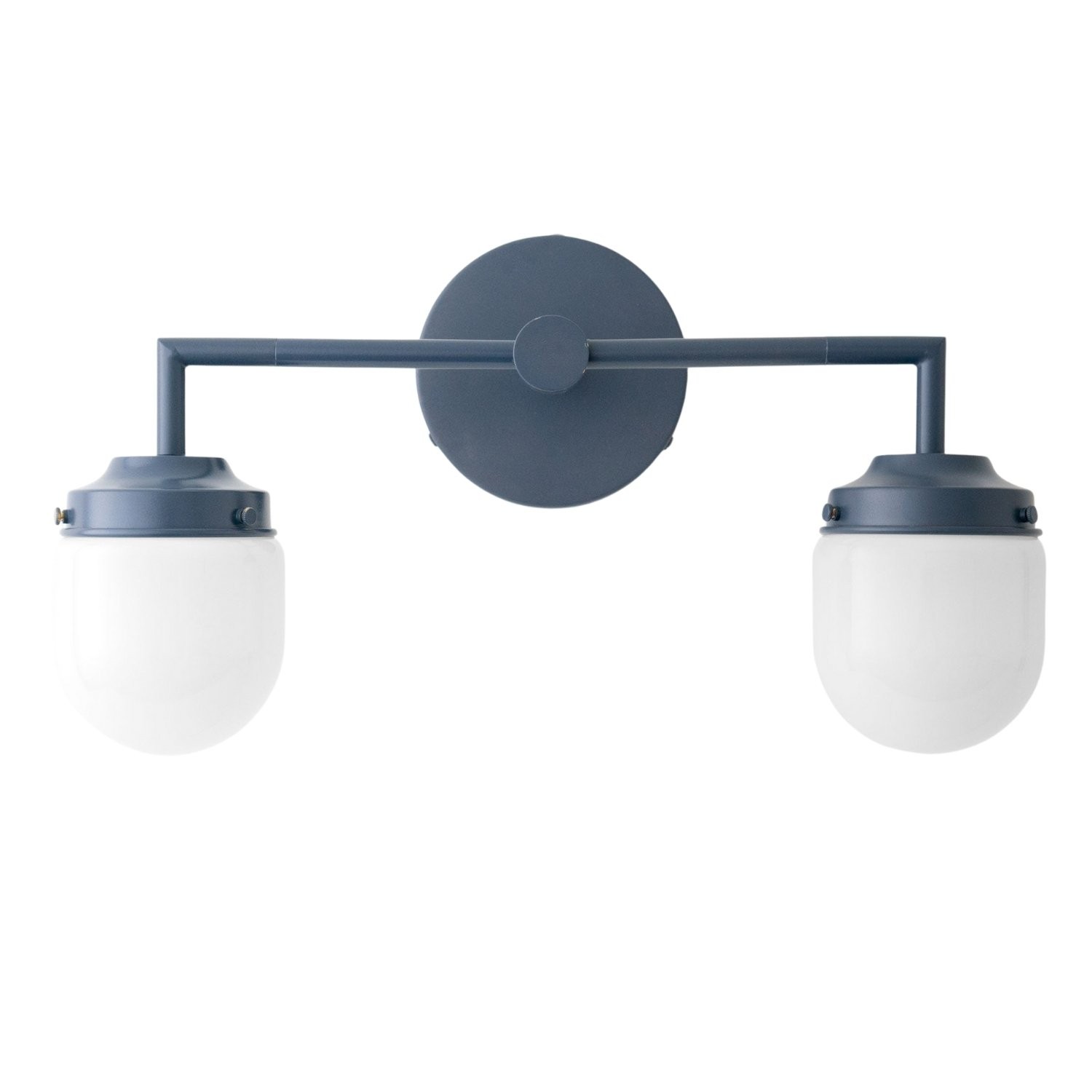 Opaalglas dubbele wastafellamp - Vintage stijl badkamer dubbele wandverlichting HL1665