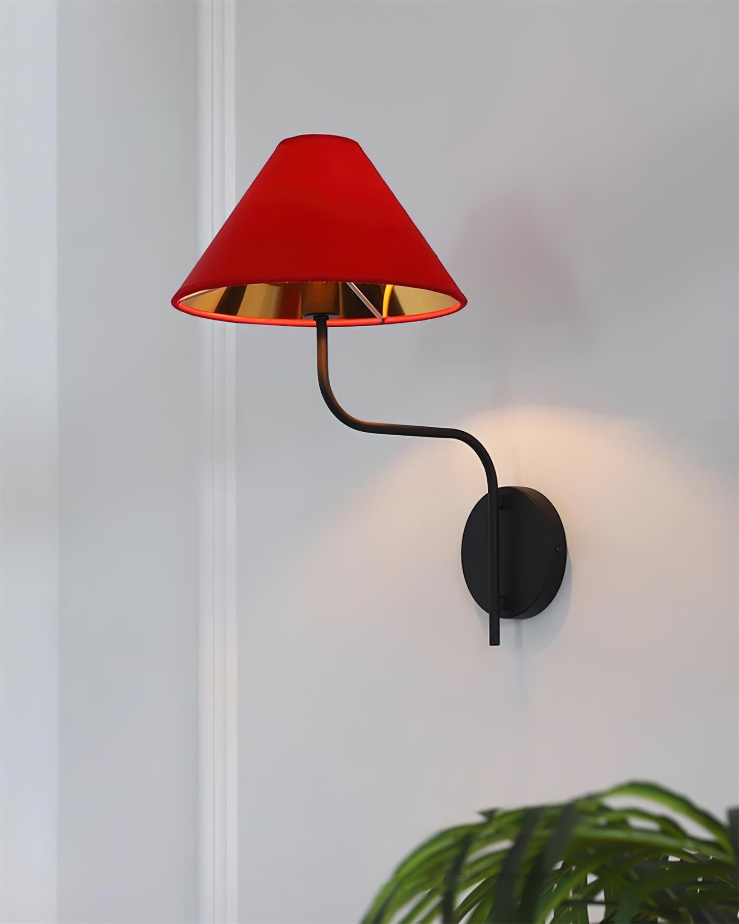 Scharlakenrode wandlamp HL2772