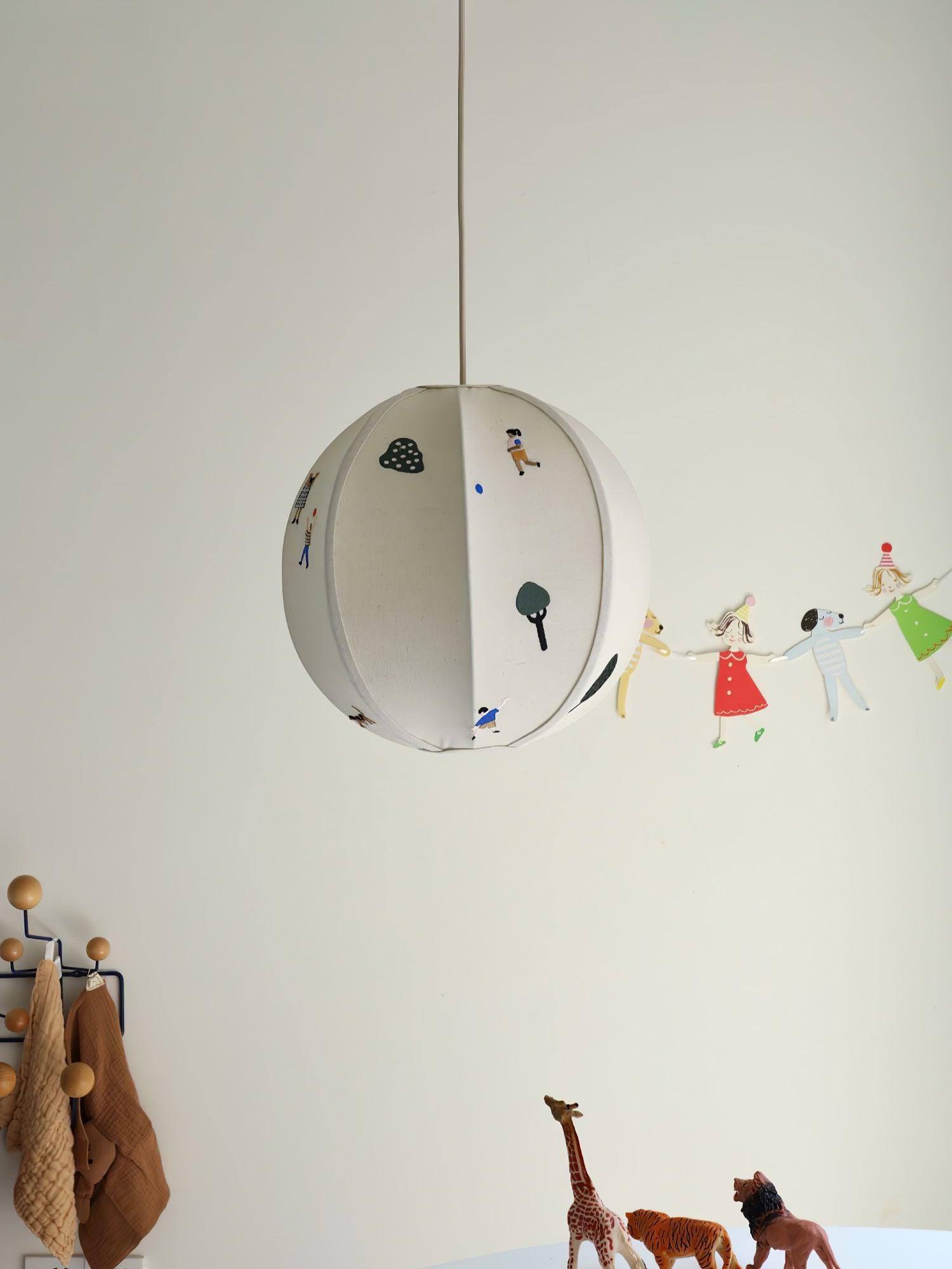 Park geborduurde textiel hanglamp HL634
