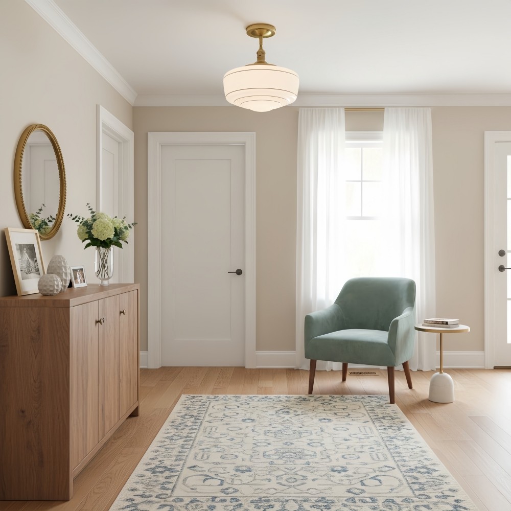 Nalaviro moderne plafondlamp - glazen kap voor woonkamer en hal HL2424