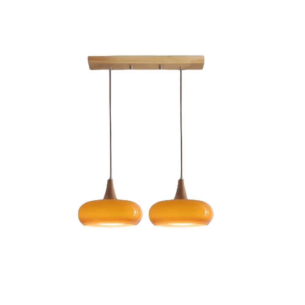 Bauhaus Design Oranje Schijf Hanglamp HL1055