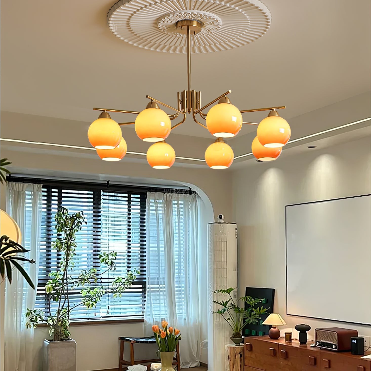 Creatieve Karamel Bolvormige Hanglamp HL410