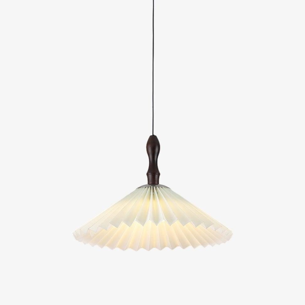 Eenvoudige witte papieren bloemenhanglamp HL431