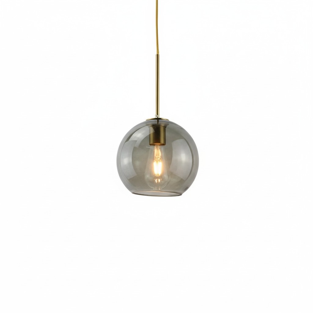 Solara Nordic bolvormige glazen hanglamp HL3496